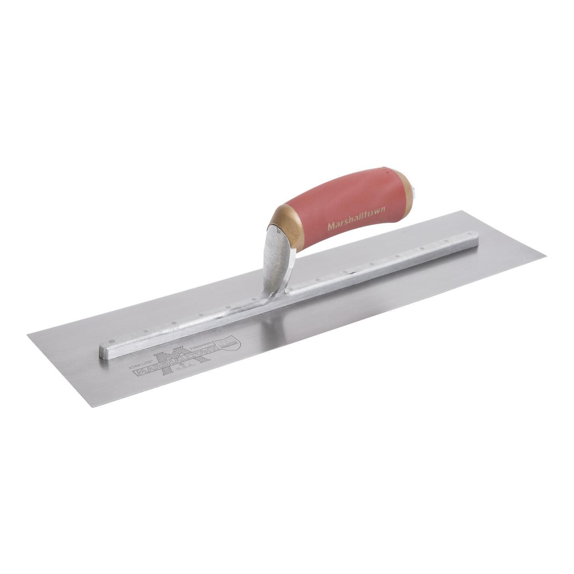 Marshalltown PermaShape Finishing Trowel - 14in. x 3in., Broken-In Blade, Soft Grip Handle, Model# PB57D